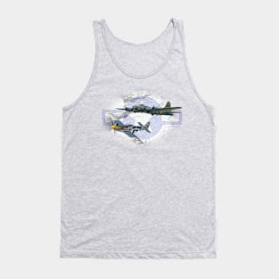 P-51 Mustang flying escort for B17 Tank Top